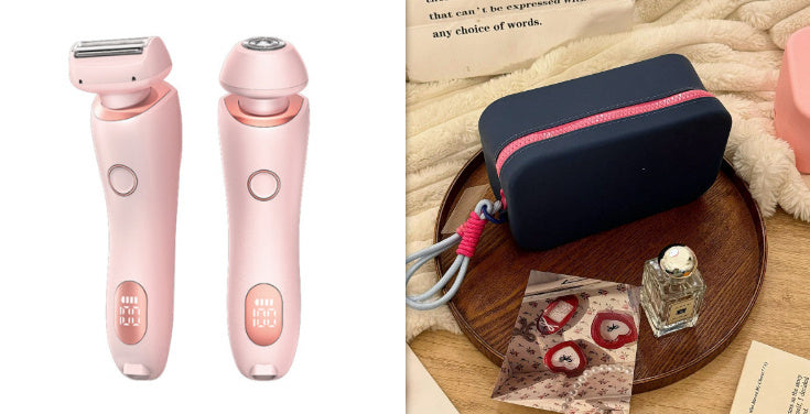 2 in 1 Women Hair Removal Epilator and Body Trimmer USB Rechargeable - Teleplus hair removal epilator usb rechargeable