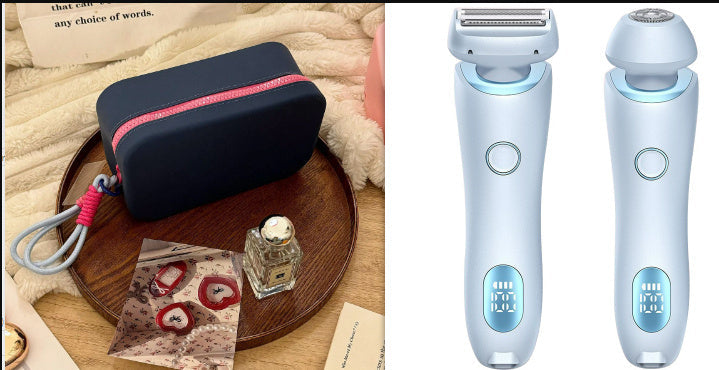 2 in 1 Women Hair Removal Epilator and Body Trimmer USB Rechargeable - Teleplus hair removal epilator usb rechargeable