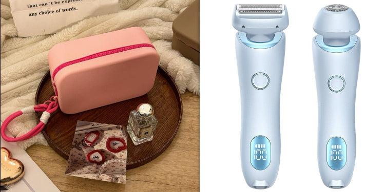 2 in 1 Women Hair Removal Epilator and Body Trimmer USB Rechargeable - Teleplus hair removal epilator usb rechargeable
