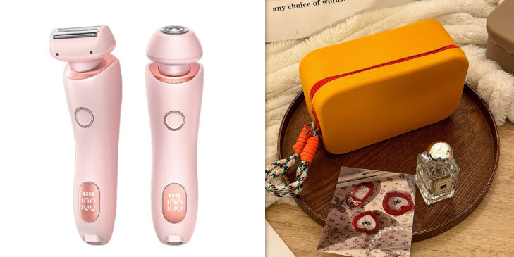 2 in 1 Women Hair Removal Epilator and Body Trimmer USB Rechargeable - Teleplus hair removal epilator usb rechargeable