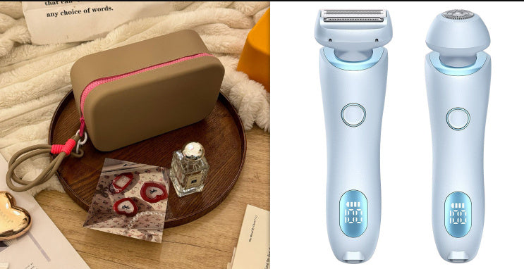 2 in 1 Women Hair Removal Epilator and Body Trimmer USB Rechargeable - Teleplus hair removal epilator usb rechargeable