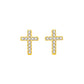 2024 New Fashion Stainless Steel Cross Earrings Product Temperament All Match Birthday Anniversary Earrings Small Gift