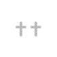 2024 New Fashion Stainless Steel Cross Earrings Product Temperament All Match Birthday Anniversary Earrings Small Gift