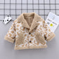 Boys and girls foreign style fur coat warm jacket