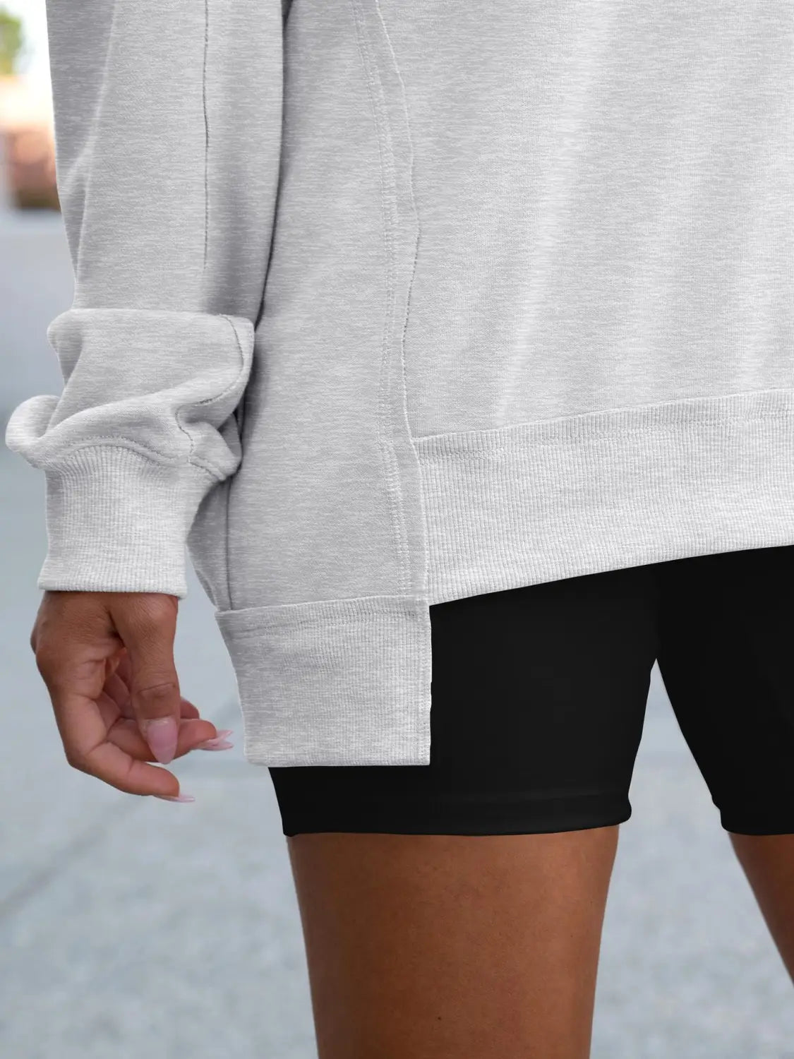 Triibuline pulloveri dressipluus naiste tänavarõivaste polüester Crewneck S-XXL