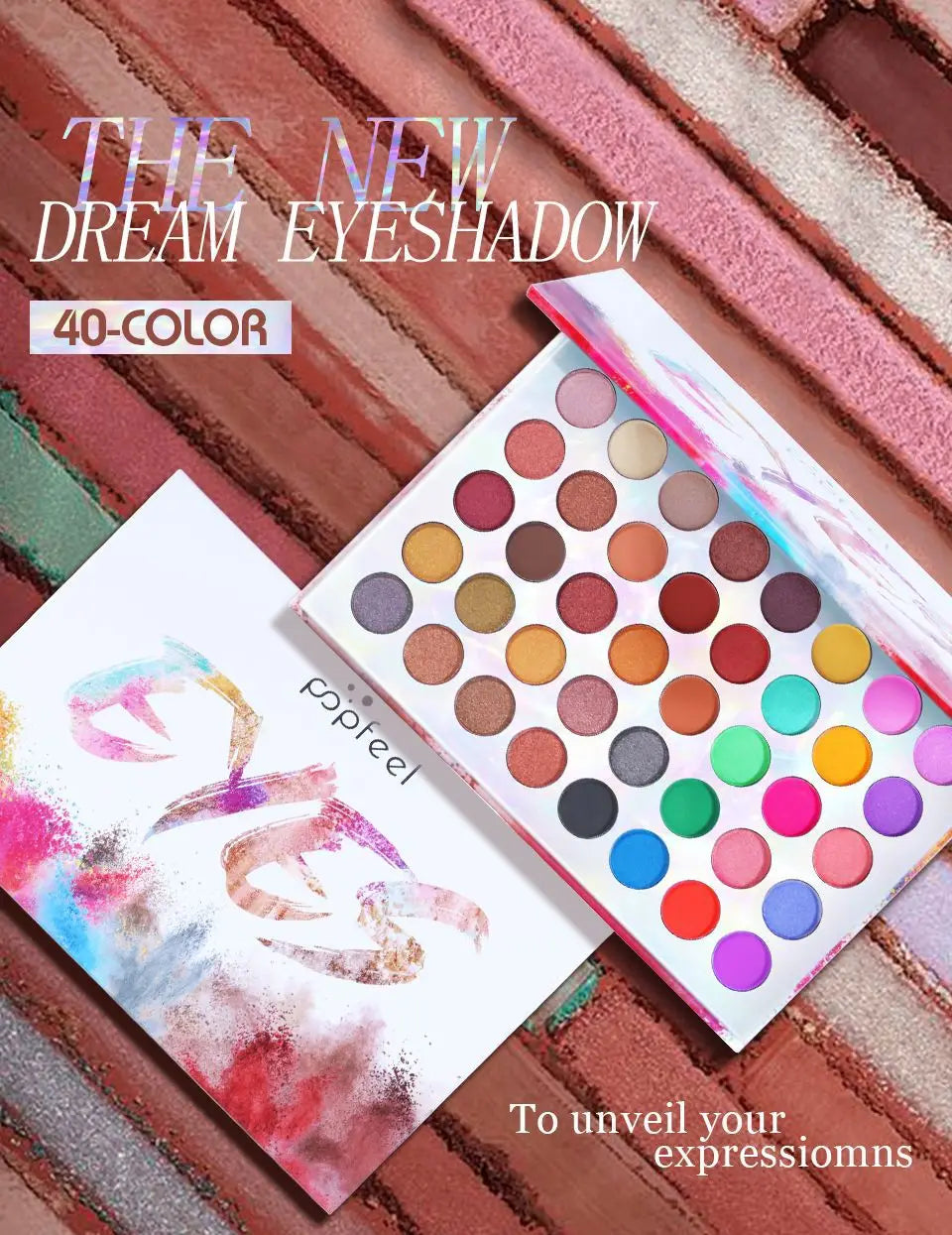 Paletă de ochi multicolori pentru ochi impermeabili machiaj de lungă durată pentru toate tonurile pielii