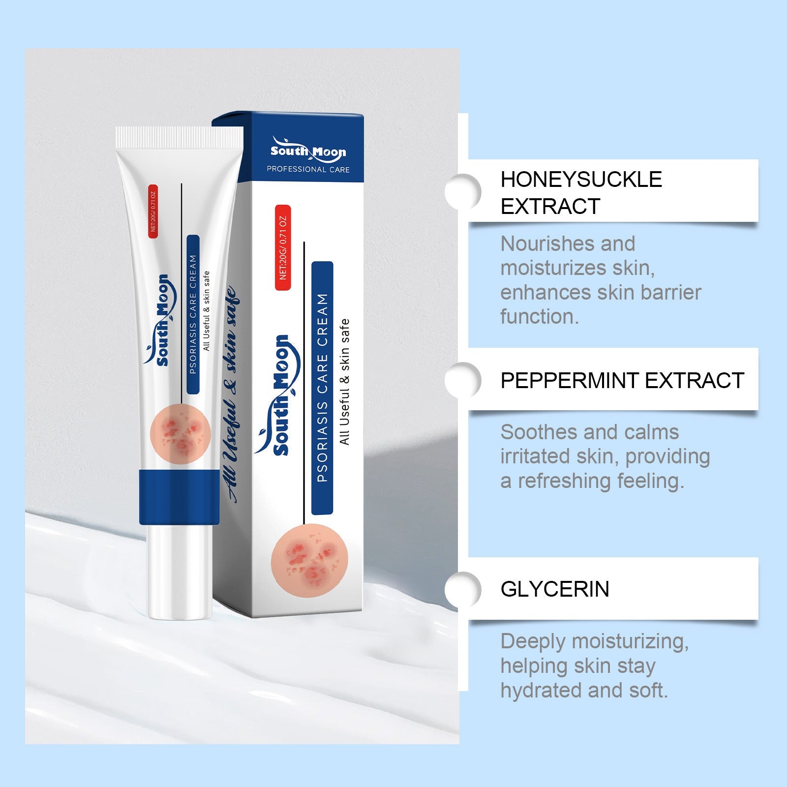 20g Body Care Kit with Water Honey Suckle Mint Extracts and Vitamin E - Teleplus