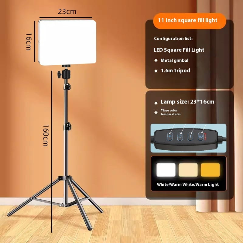 Simple Household LED Tri Color Filling Lamp for Photography and Lighting