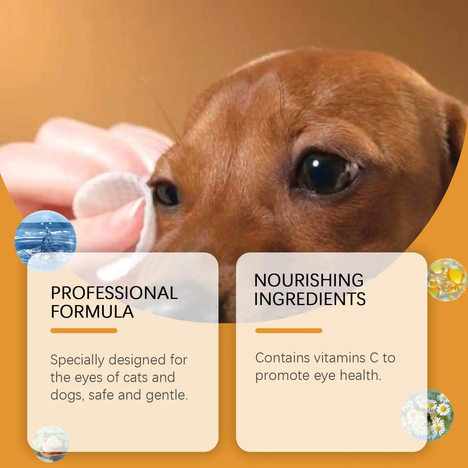 Haustier -Tränenfärbung nasse Wischtücher für Hunde und Katzen 60 Zählerpflegezubehör