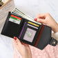 Women’s Short Splicing Leather Wallet - Chic Women’s Wallet for Your Cash and Secrets