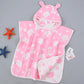 Children’s Bath Towel Cape With Cap Pure Cotton Gauze