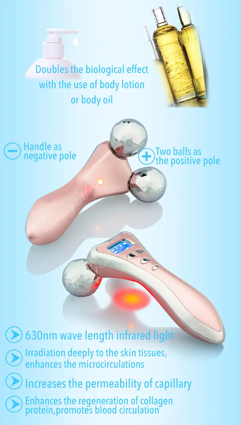 EMS double ball roller massage instrument