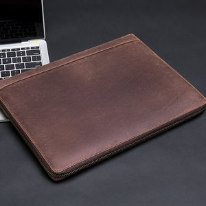 First Layer Leather Computer Tablet Case Coin Wallet - Leather Case Wallet for Your Tech and Coins