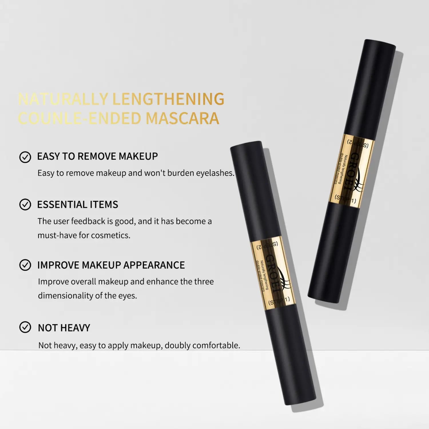 Black Net 3g Mascara with Vitamin E and Squalane for Lash Shaping