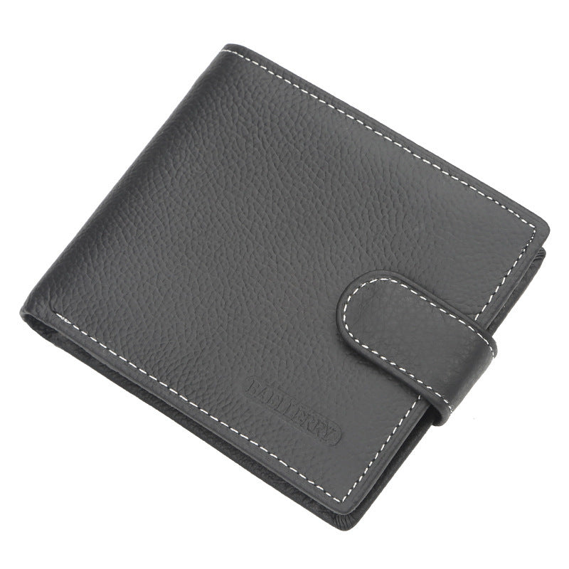 Men Wallet Short Retro Buckle Multifunctional - Manly Wallet for Retro Style and Modern Chaos