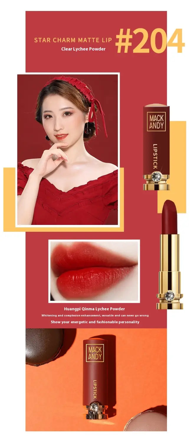 Matte Lipstick Set 5 Colors Long Lasting Waterproof Makeup for All Skin Tones