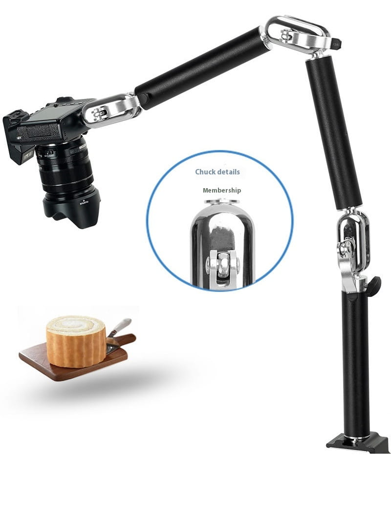 Extensionable Desktop Tablet Computer Stand with Multiple Sections and Bases