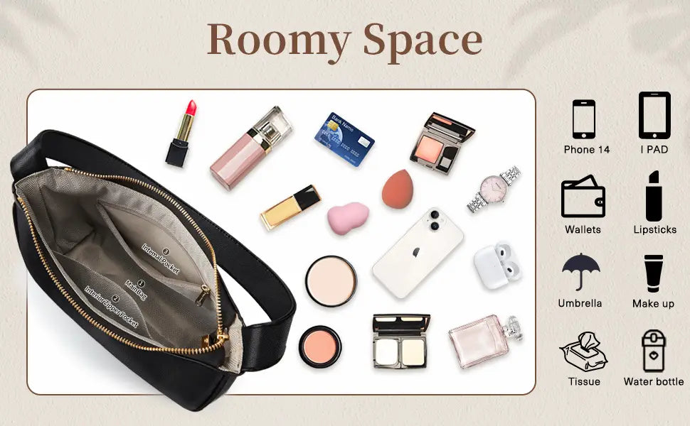 Adjustable PU Leather Crossbody Bag in Multiple Colors for Daily