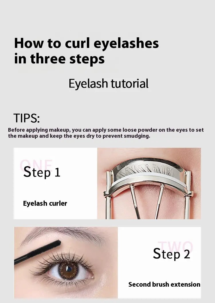 Waterproof Long Curling Black Mascara for Thick Voluminous Lashes