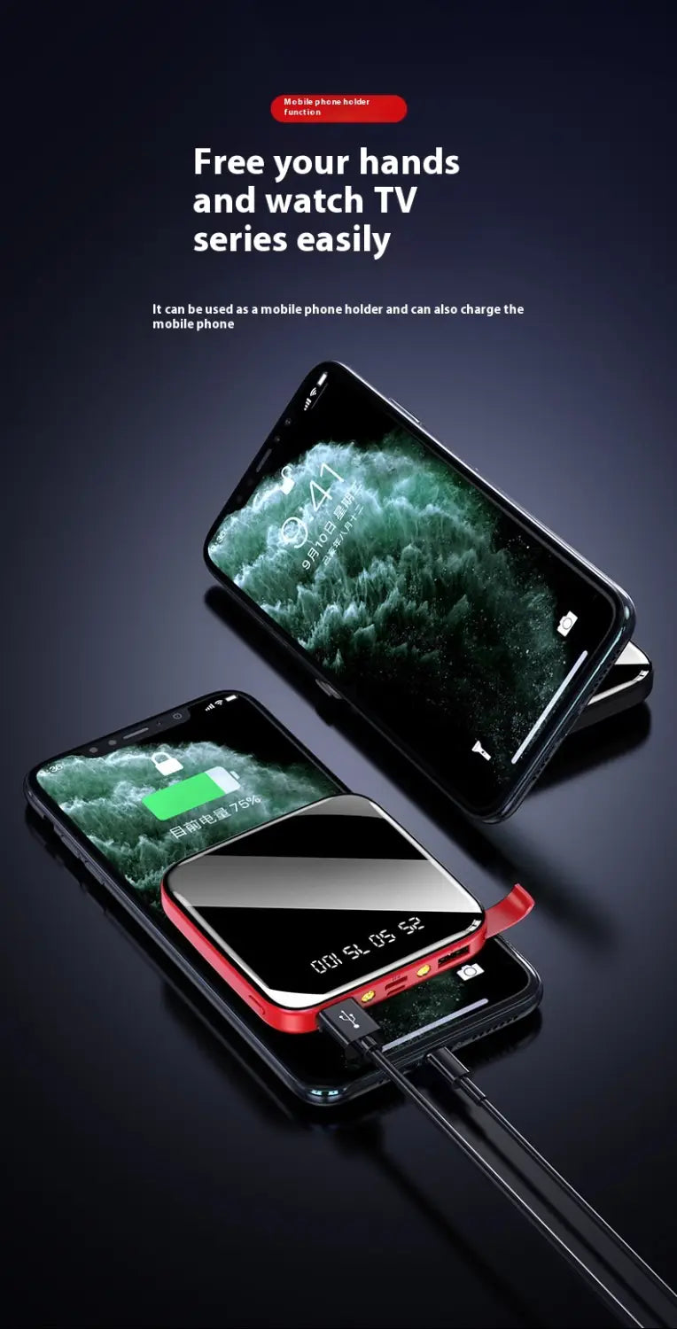 Dlúth 10000Mah Soláthar Cumhachta Iniompartha Pacáiste Battery USB Muirearú USB