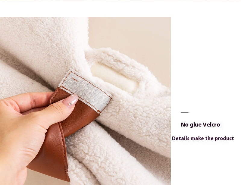 Bolsa de ombro de Bowknot de lona com acabamento de pêlo Soft Tote Burse for Women