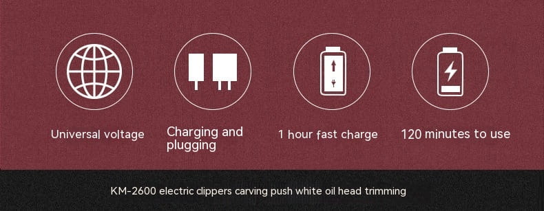 Dual-Purpose Electric Hair Scissors with 2200mA Lithium Cutter and International Standards