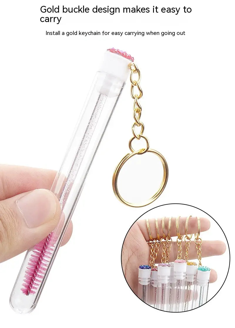 Grafting Mascara Brush in Gold with Buckle Tube for Beauty Application
