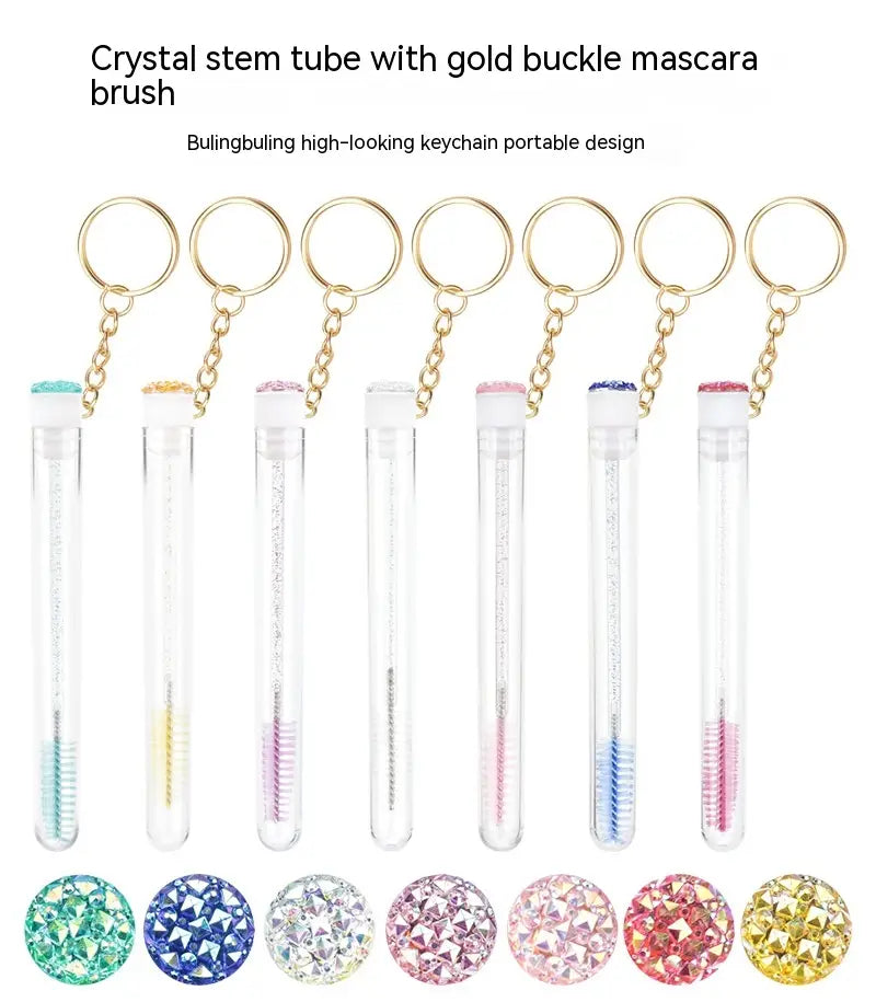 Grafting Mascara Brush in Gold with Buckle Tube for Beauty Application