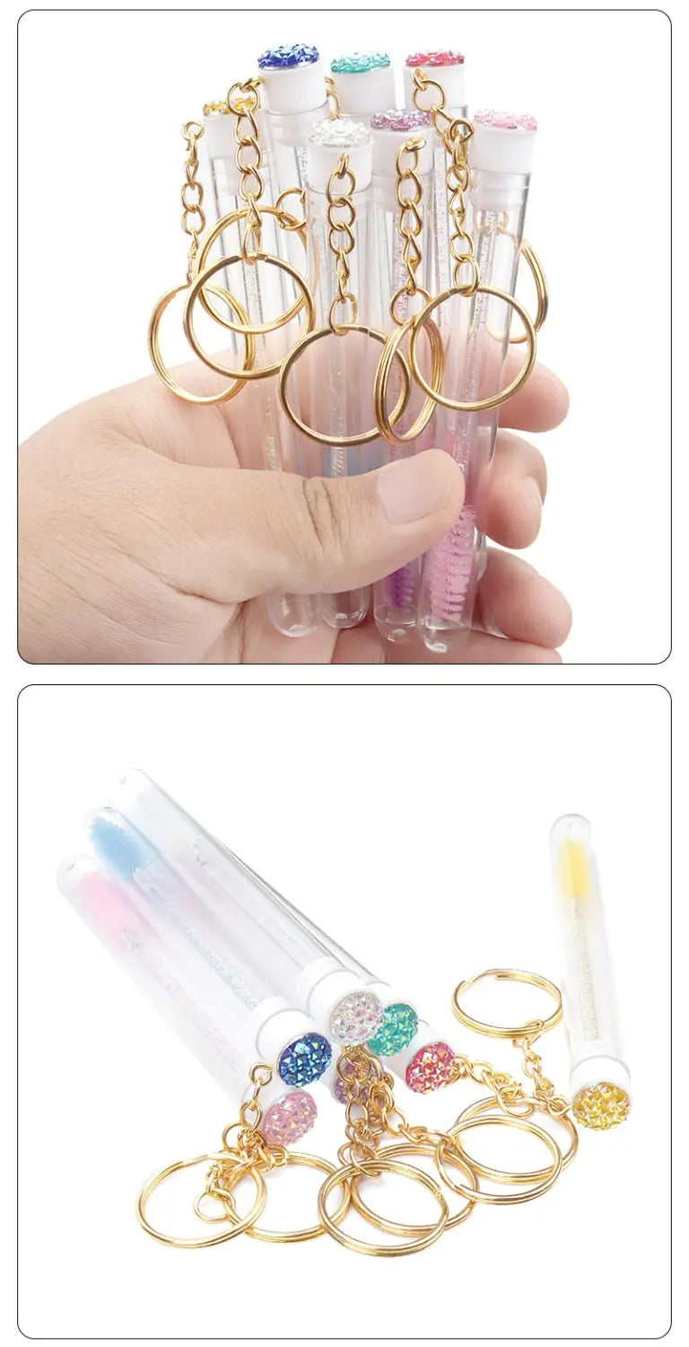 Grafting Mascara Brush in Gold with Buckle Tube for Beauty Application