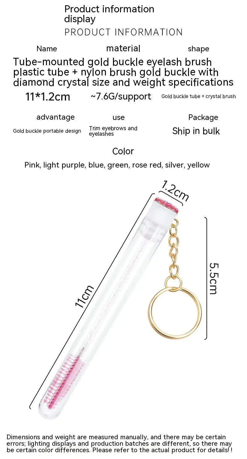 Grafting Mascara Brush in Gold with Buckle Tube for Beauty Application