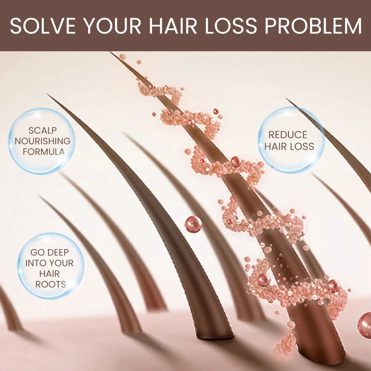 Trèfle rouge et curcumine Huile de soins capillaires pour un traitement nourrissant