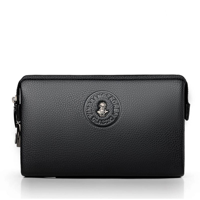 United States Leather Clutch with Polyester Lining for Daily