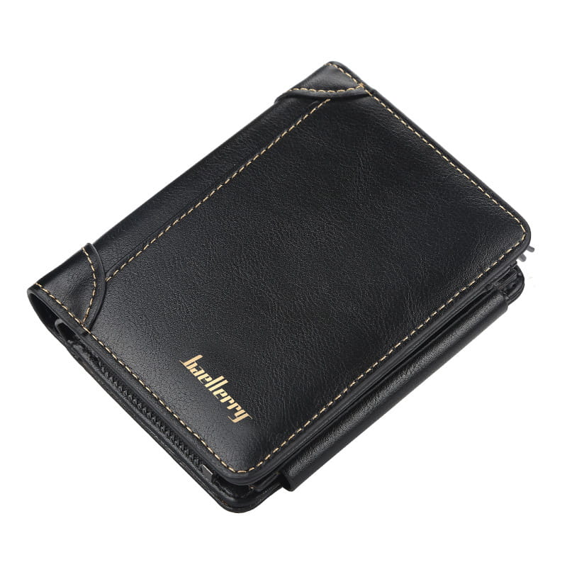 Men’s Leather Wallet with Solid Color Synthetic Lining for United States Buyers