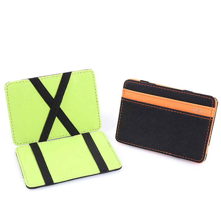 United States Cross Pattern PU Leather Money Clip for Men and Women