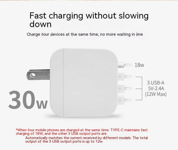 Universal USB Charging Plug for United States and Japanese Standards