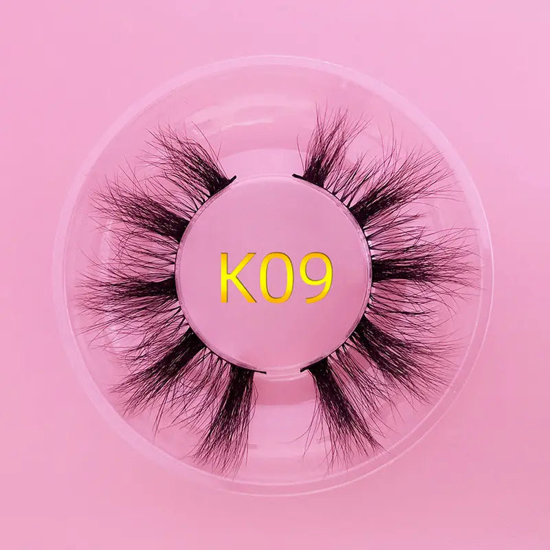 Mink Hair False Eyelashes Round Box Collection for Natural Lash Look