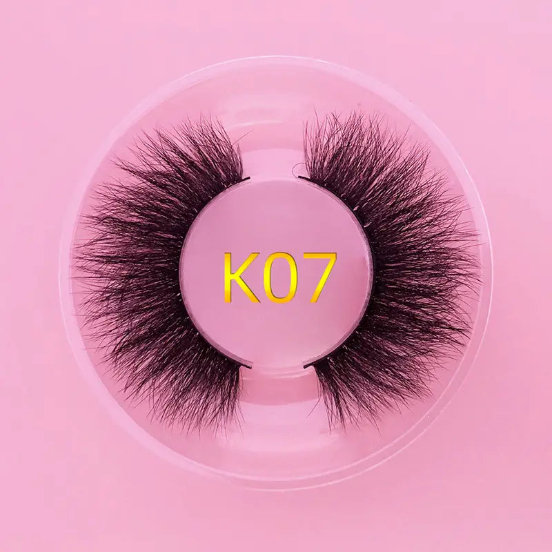 Mink Hair False Eyelashes Round Box Collection for Natural Lash Look