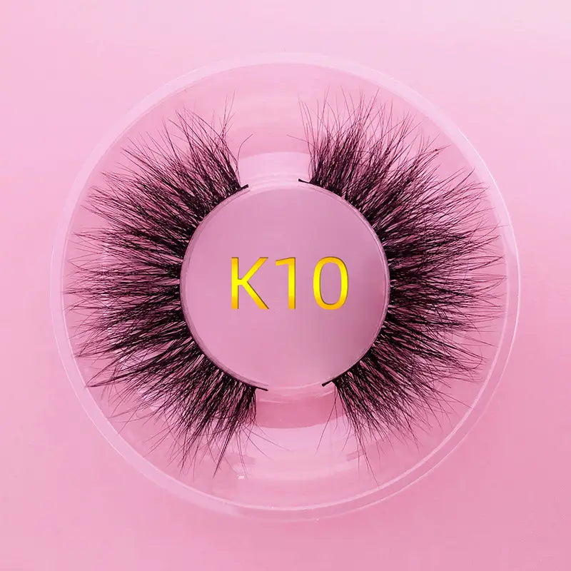 Mink Hair False Eyelashes Round Box Collection for Natural Lash Look