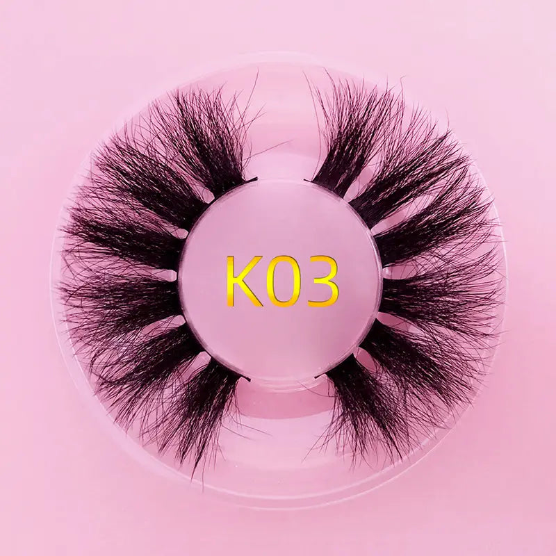 Mink Hair False Eyelashes Round Box Collection for Natural Lash Look