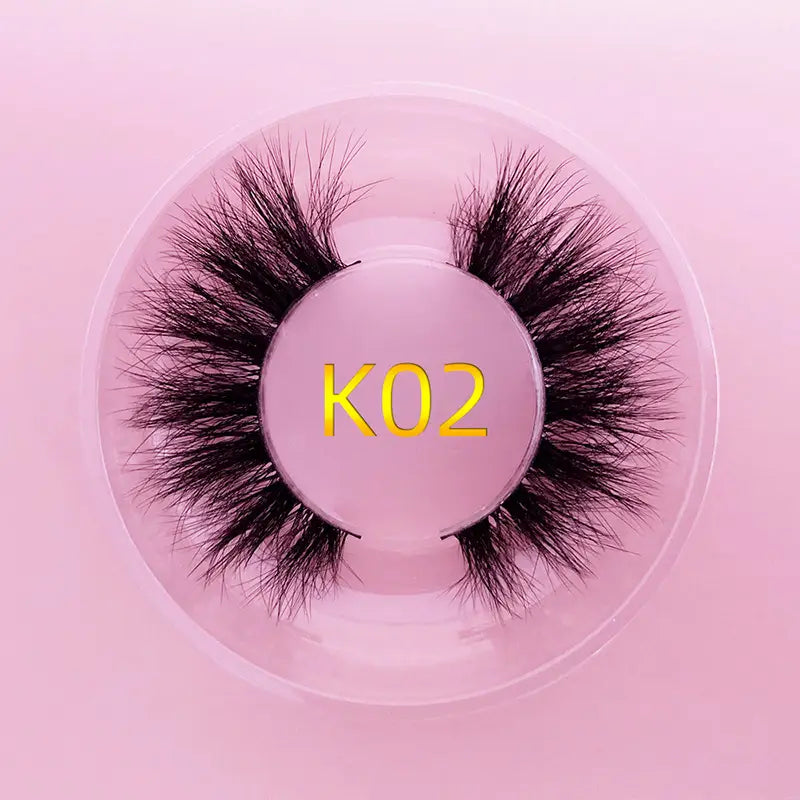 Mink Hair False Eyelashes Round Box Collection for Natural Lash Look