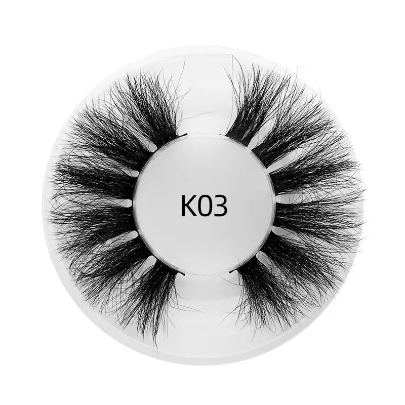 Mink Hair False Eyelashes Round Box Collection for Natural Lash Look