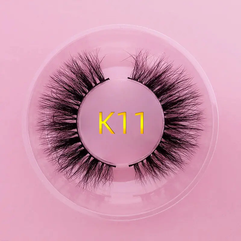Mink Hair False Eyelashes Round Box Collection for Natural Lash Look