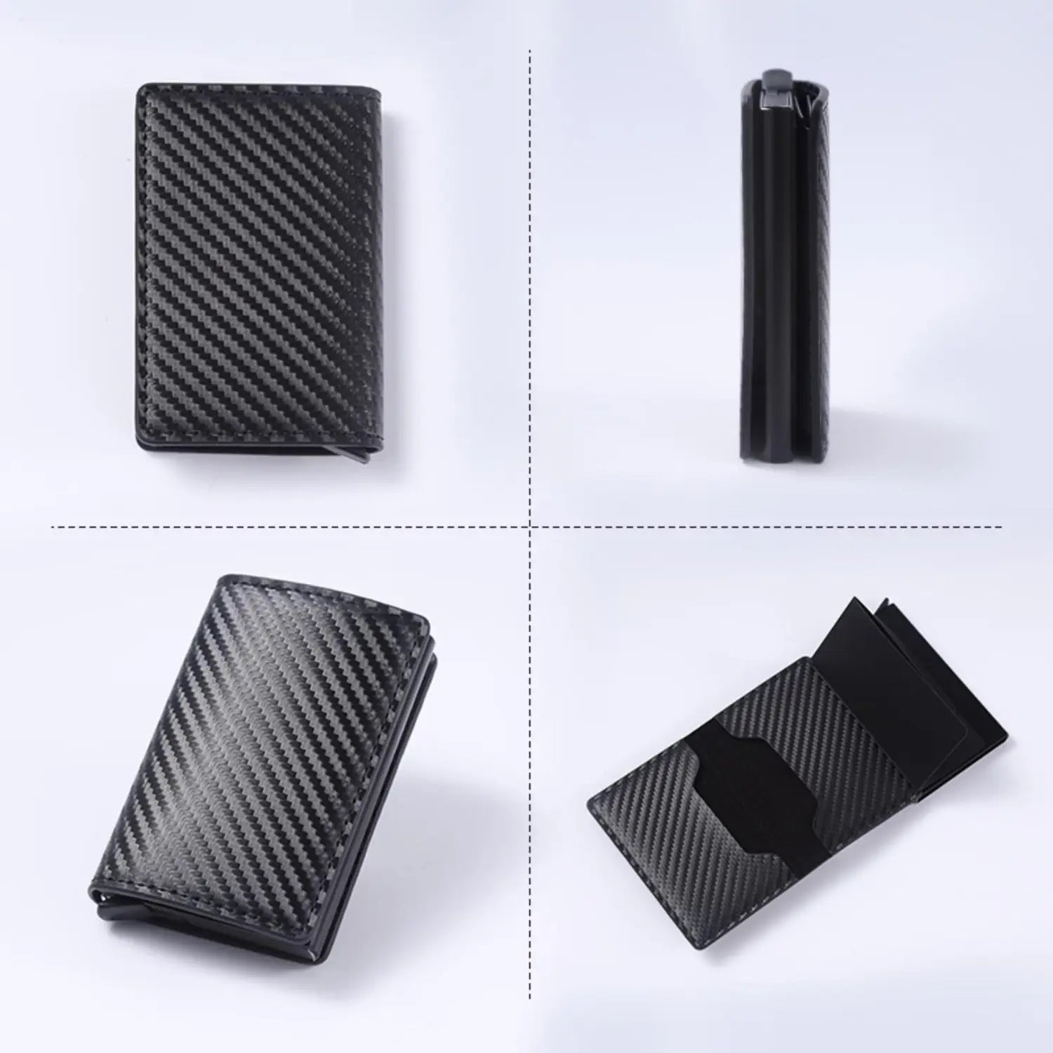 Carbon Fiber and PU Card Holder for United States CHF Markets