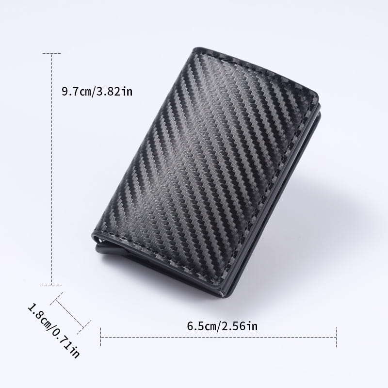 Carbon Fiber and PU Card Holder for United States CHF Markets