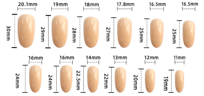 Starry Sky CY223 Dark Leaf Long Wear Resistant False Nails with Glue