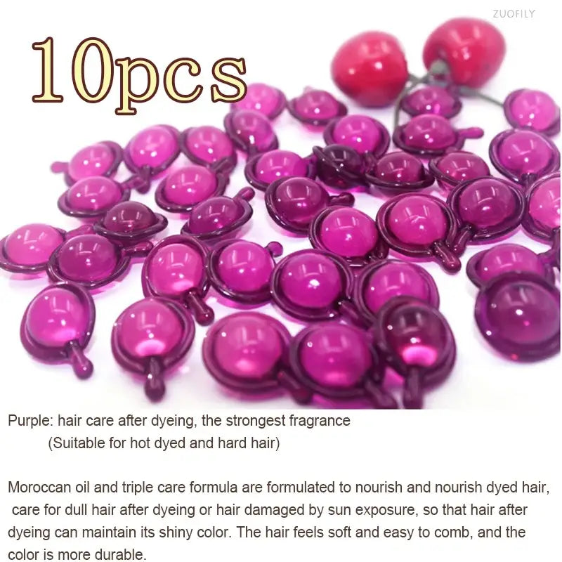 Ensemble d'huile essentielle de soins des cheveux pour les dommages causés par les couleurs et la réparation des frisottis