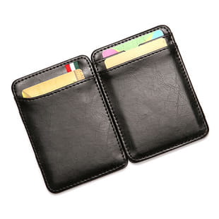 Universal Solid Color PU Leather Wallet for Men and Women in the United States