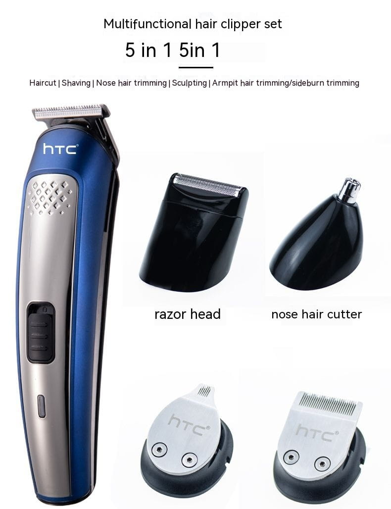 Hair Clipper with Washable Body and Precision Steel Blade