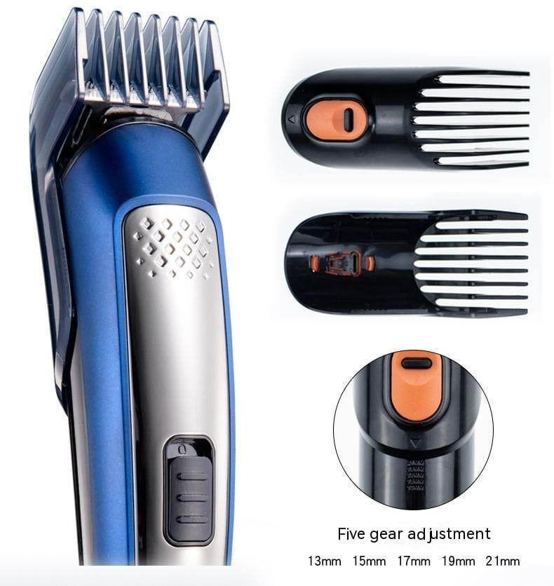 Hair Clipper with Washable Body and Precision Steel Blade