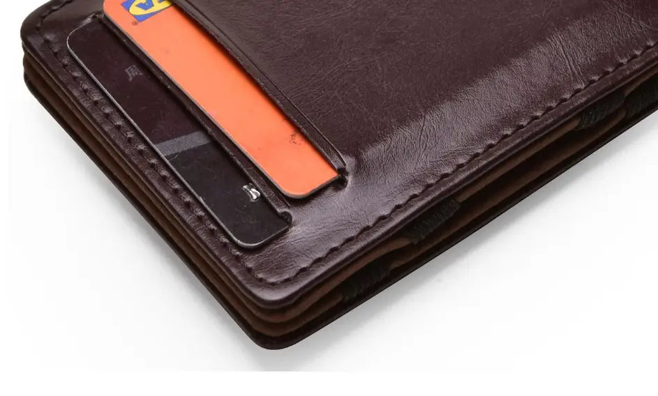 Unisex Polyester Wallet in Black or Brown for United States CHF Buyers